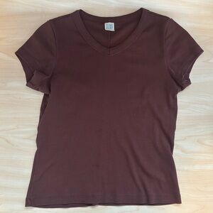 Flore Flore Brown Jill Baby Tee Size Small